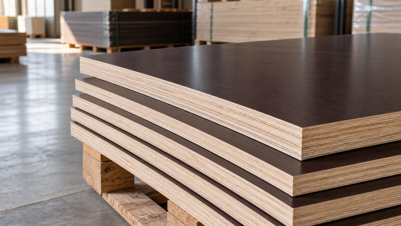 Film faced plywood sheets