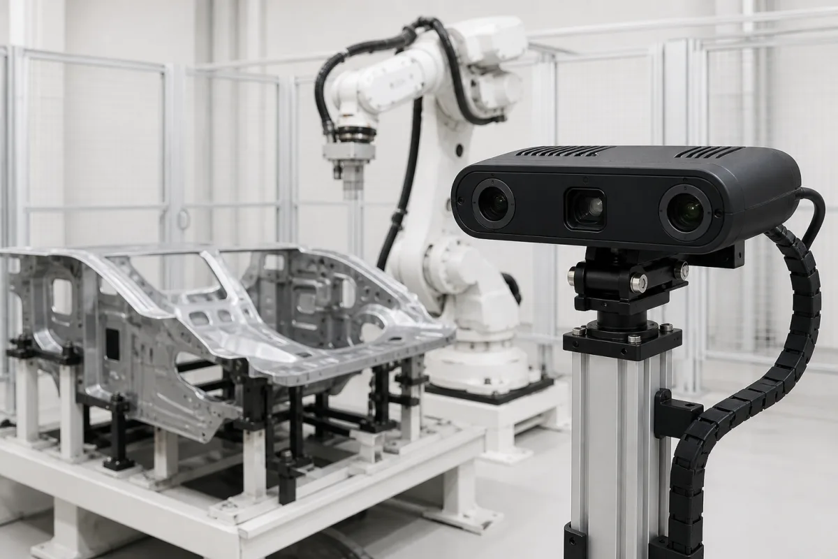 3D视觉引导系统 的工业制造场景图
