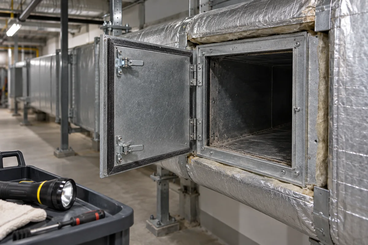 Access Doors/Cleanouts in a manufacturing environment
