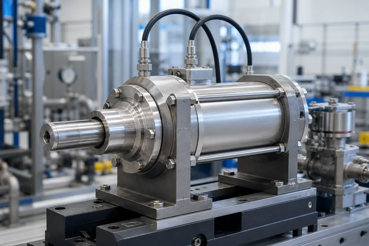 Aktuatorzylinder in einer industriellen Fertigungsumgebung