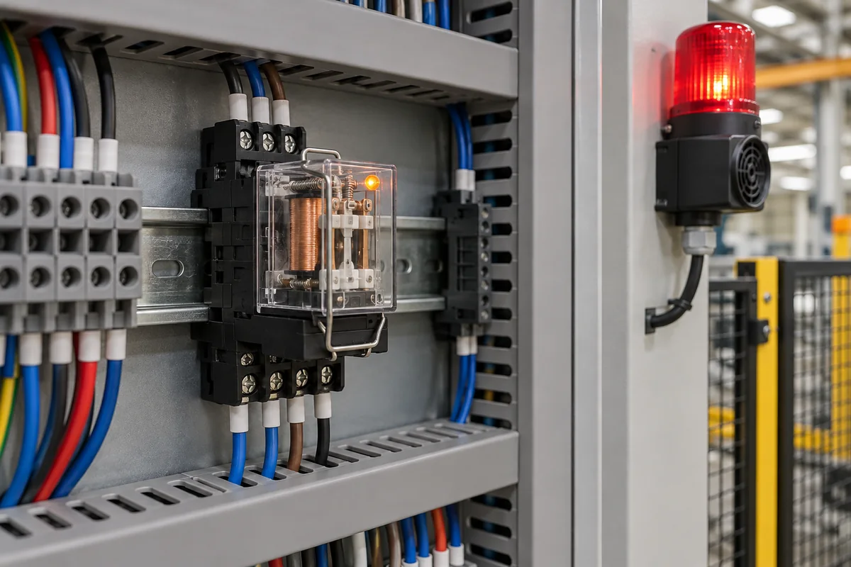 Alarm Output Relay in a manufacturing environment