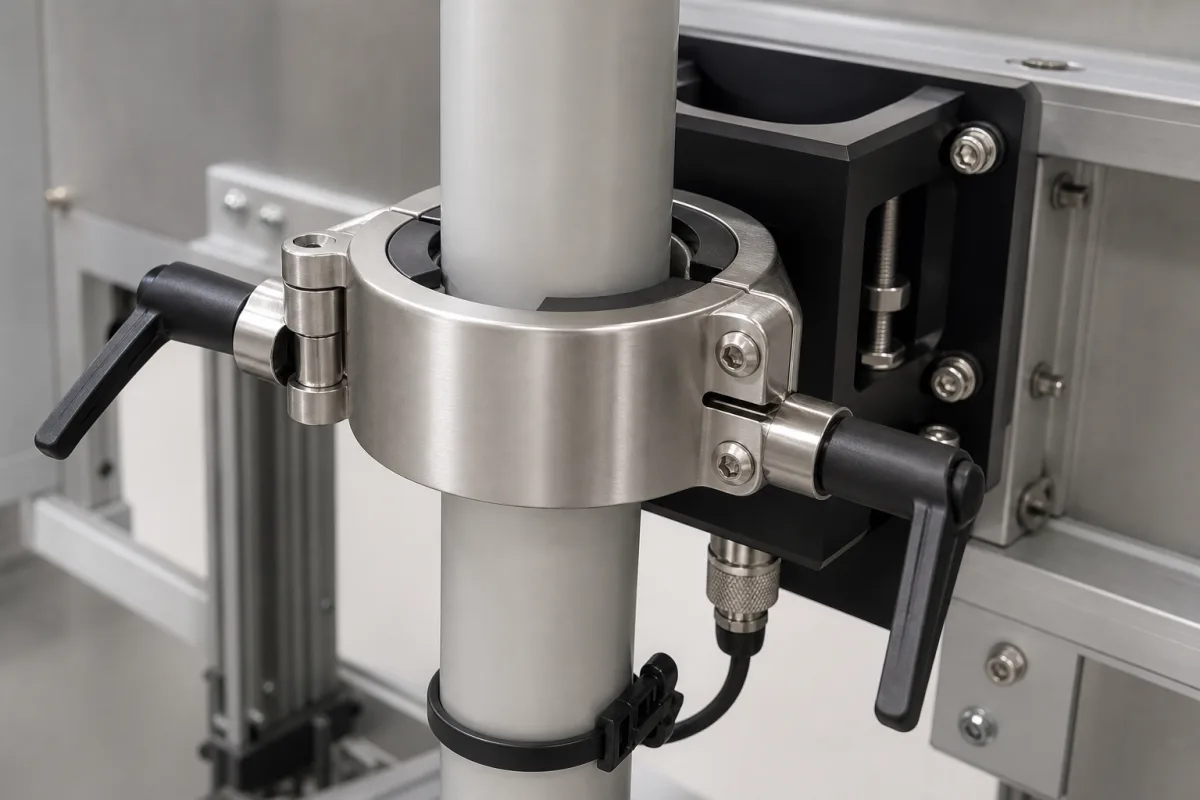 Antenna Clamping Mechanism in a manufacturing environment