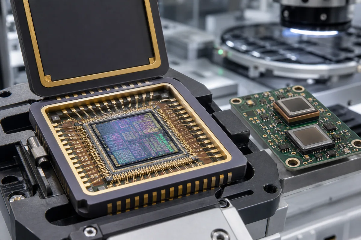 Anwendungsspezifische integrierte Schaltung (ASIC) in einer industriellen Fertigungsumgebung
