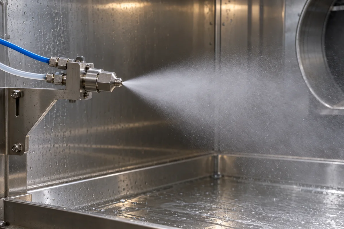 Atomizing Nozzle in a manufacturing environment