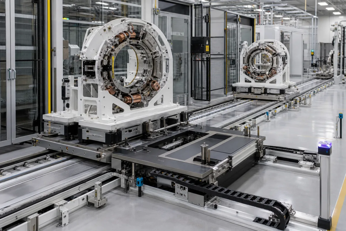 Automatisiertes Fördersystem in einer industriellen Fertigungsumgebung