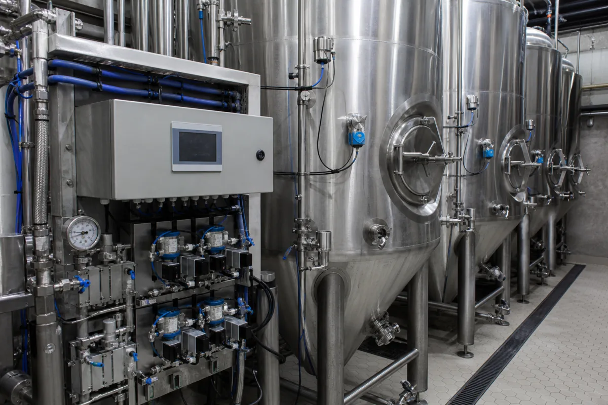 Automatisiertes Fermentationskontrollsystem in einer industriellen Fertigungsumgebung