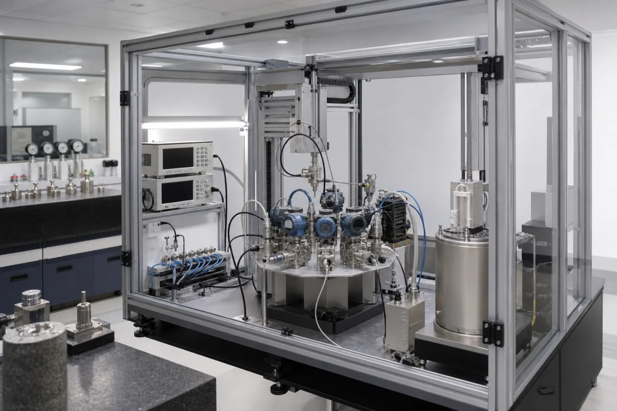 Automatisiertes industrielles Kalibriersystem in einer industriellen Fertigungsumgebung