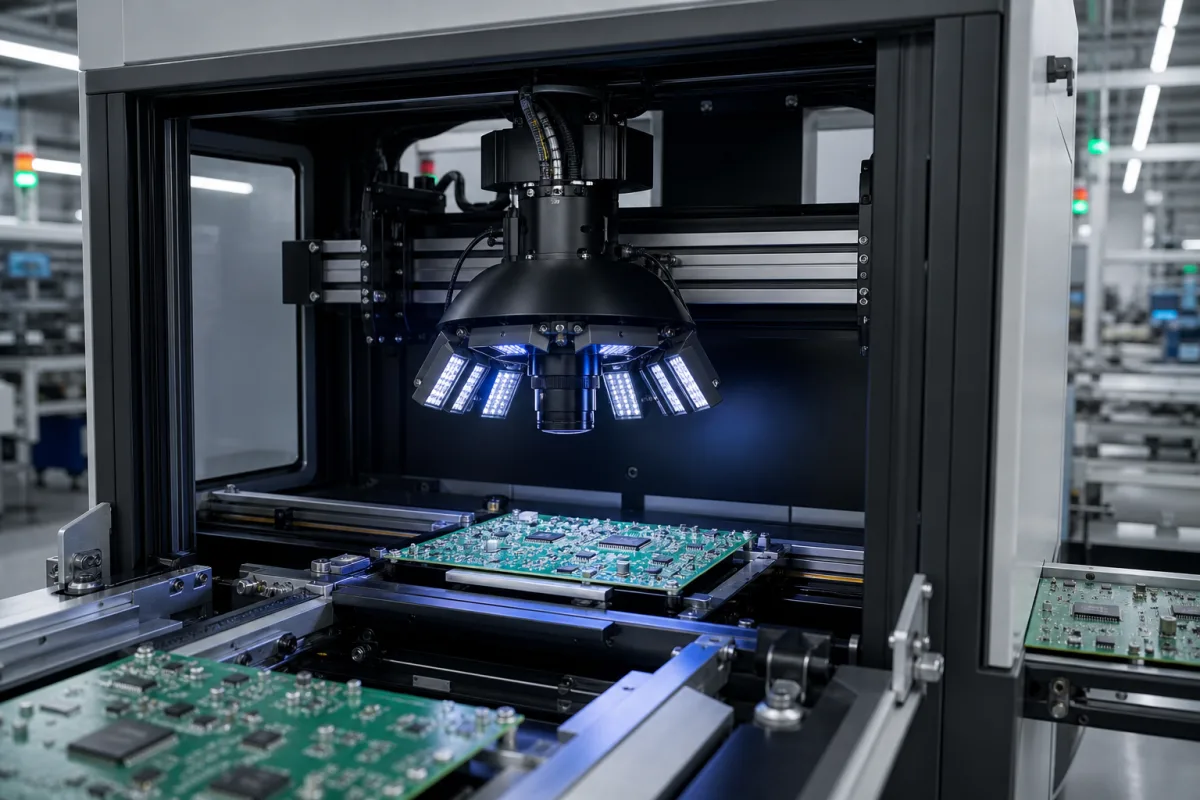 Automated Optical Inspection (AOI) System in a manufacturing environment