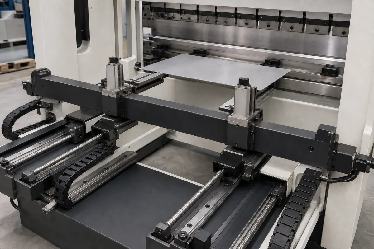 Hinteranschlag-System in einer industriellen Fertigungsumgebung