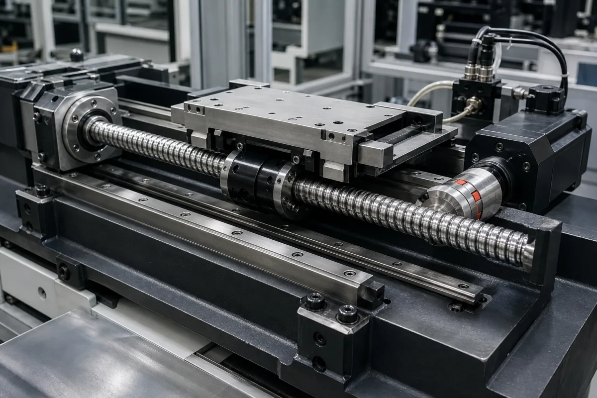 Kugelgewindetriebe/Linearmotoren in einer industriellen Fertigungsumgebung