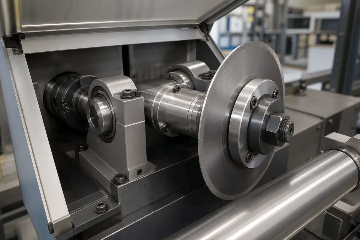 Messerhalter/Spindel in einer industriellen Fertigungsumgebung