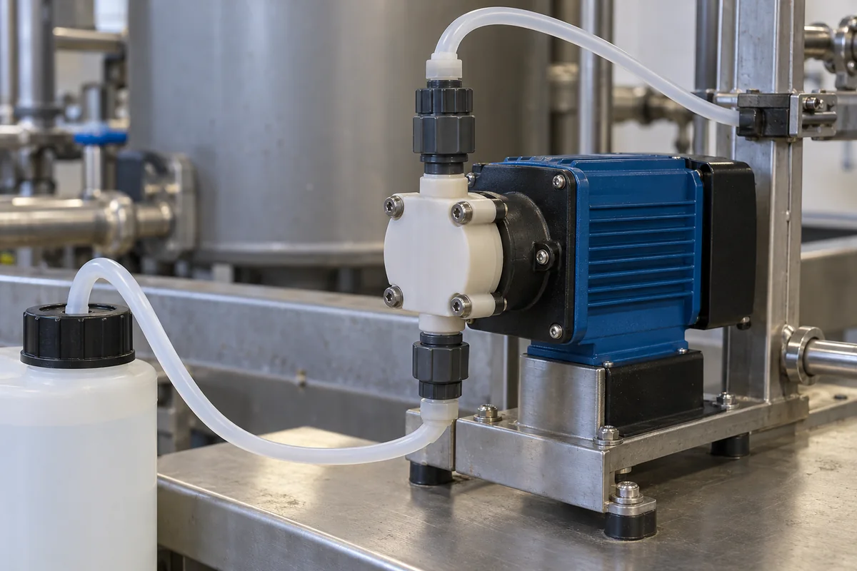 Check Valves (Inlet & Outlet) in a manufacturing environment