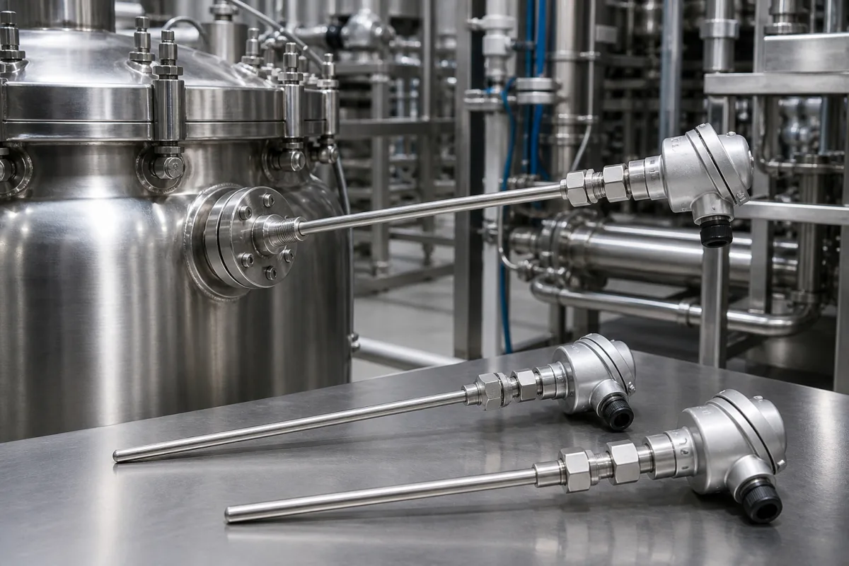 Temperatursensor-Sonde für Chemiereaktoren in einer industriellen Fertigungsumgebung