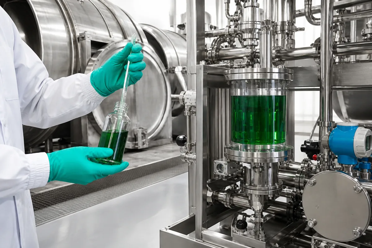 Chromgerbstofflösung in einer industriellen Fertigungsumgebung