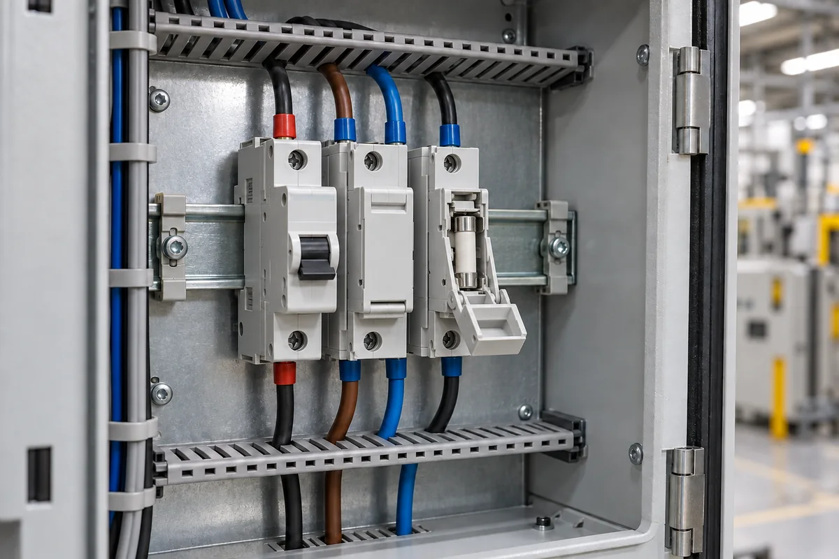 Circuit Breaker / Fuse Holder in a manufacturing environment