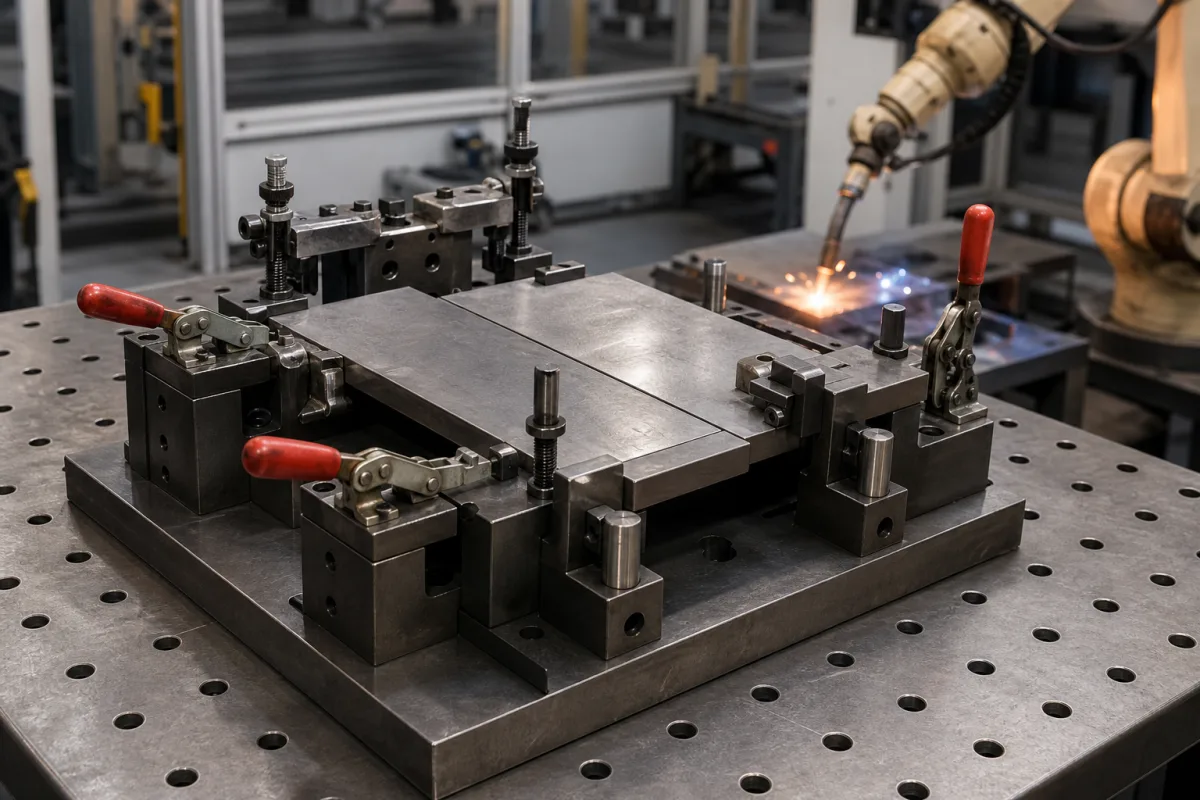 Spannvorrichtung in einer industriellen Fertigungsumgebung
