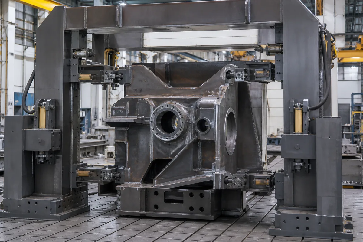 Spannrahmen in einer industriellen Fertigungsumgebung