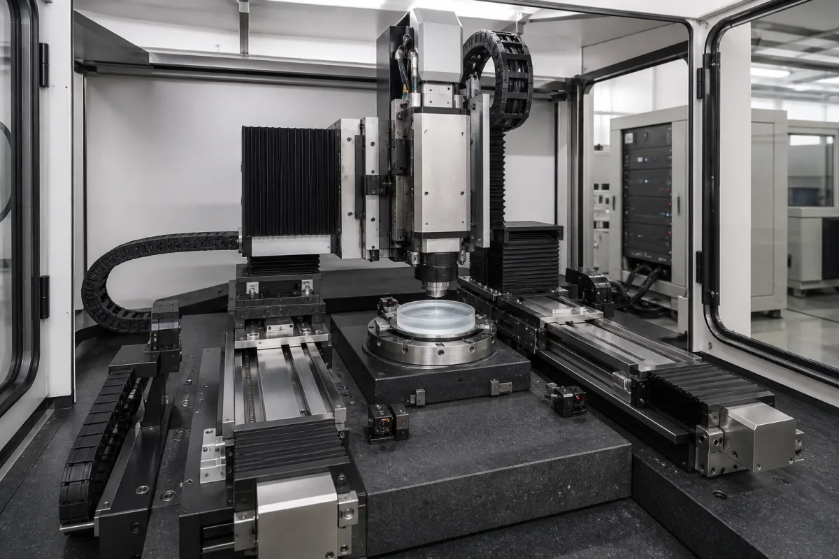 CNC-Bewegungssystem in einer industriellen Fertigungsumgebung