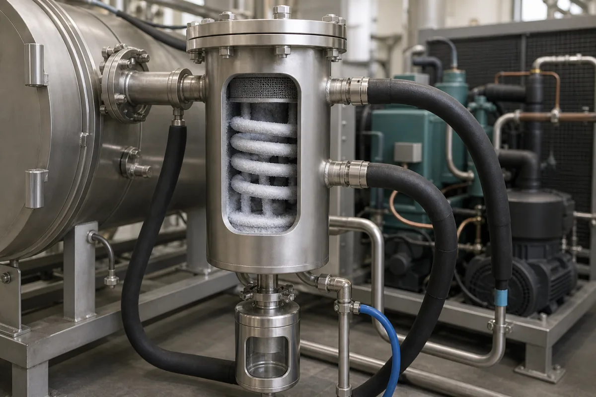 Kältefalle/Kondensator in einer industriellen Fertigungsumgebung