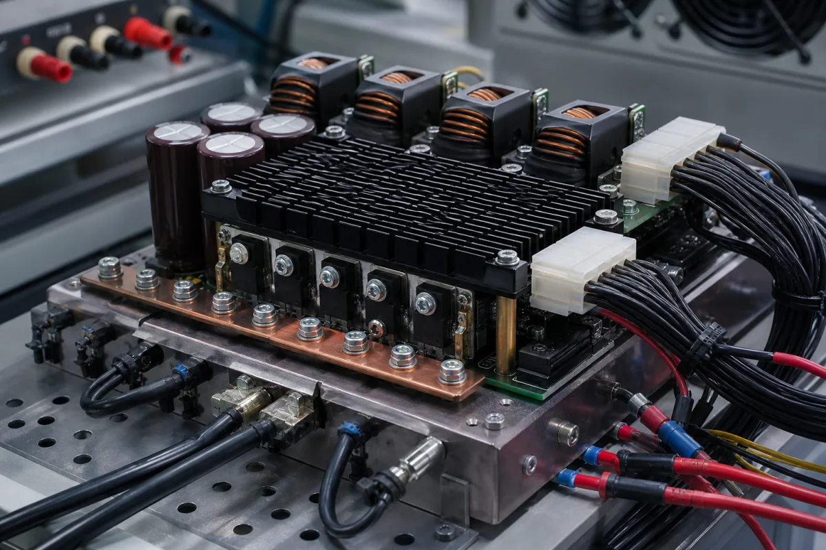 Spannungsreglermodul für Computernetzteile (PSU) in einer industriellen Fertigungsumgebung