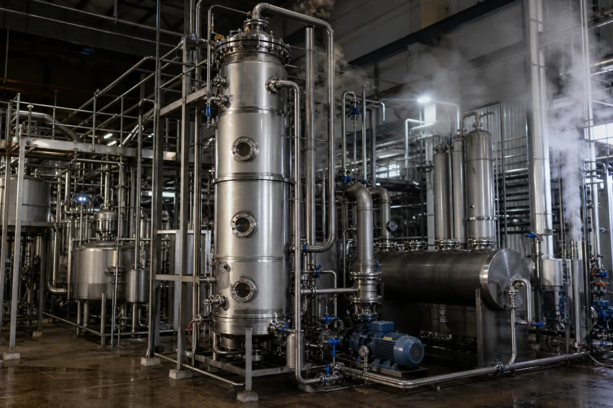 Konzentrationskolonne in einer industriellen Fertigungsumgebung
