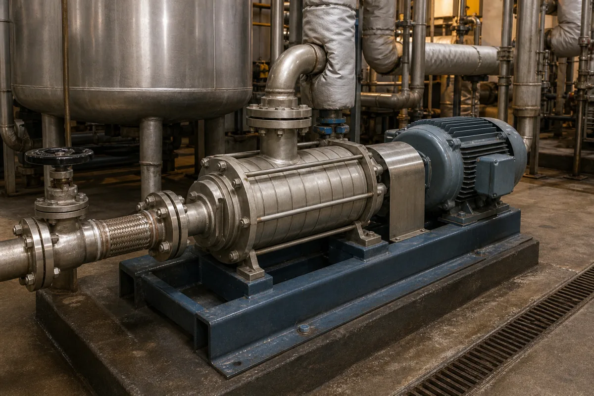 Kondensatpumpe in einer industriellen Fertigungsumgebung