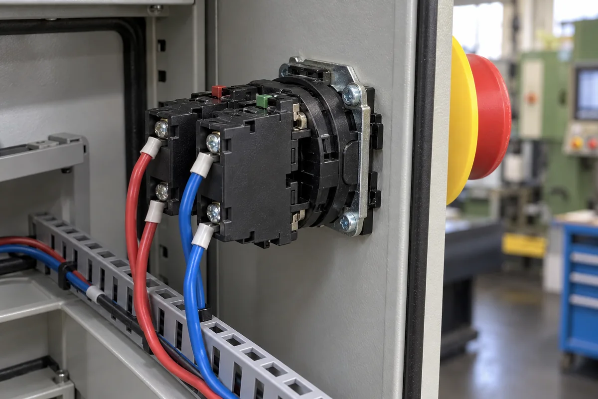 Contact Block in a manufacturing environment