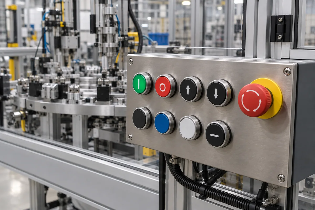 Control Button Array in a manufacturing environment