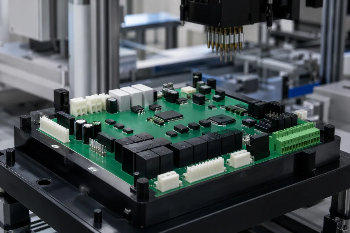 控制PCB 的工业制造场景图