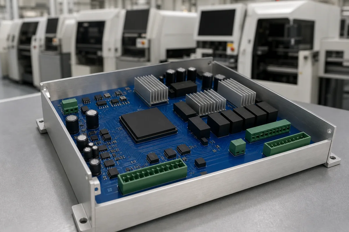 Controller-Platine in einer industriellen Fertigungsumgebung