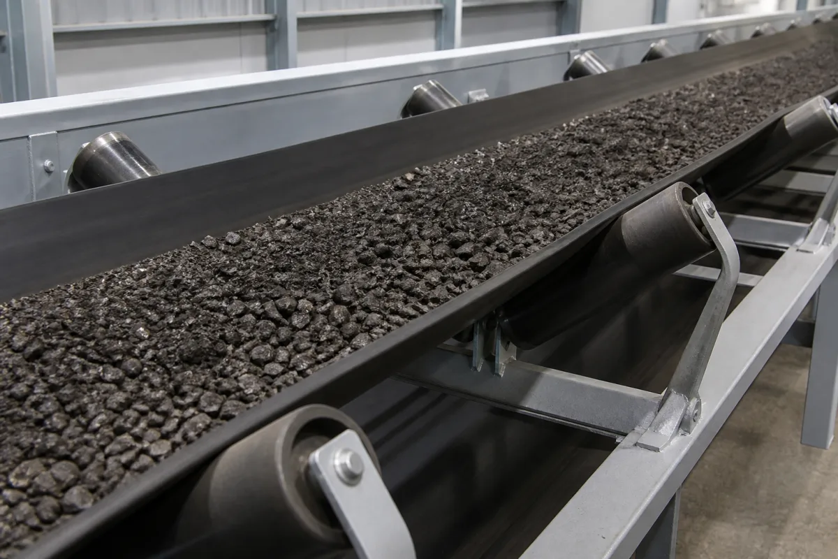 Förderband/Mulde in einer industriellen Fertigungsumgebung