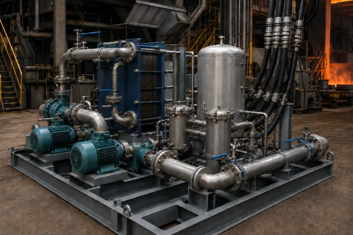 Kühlwassersystem in einer industriellen Fertigungsumgebung