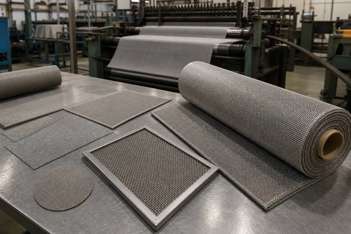 Corrosion-Resistant Metal Mesh Filter Media in a manufacturing environment