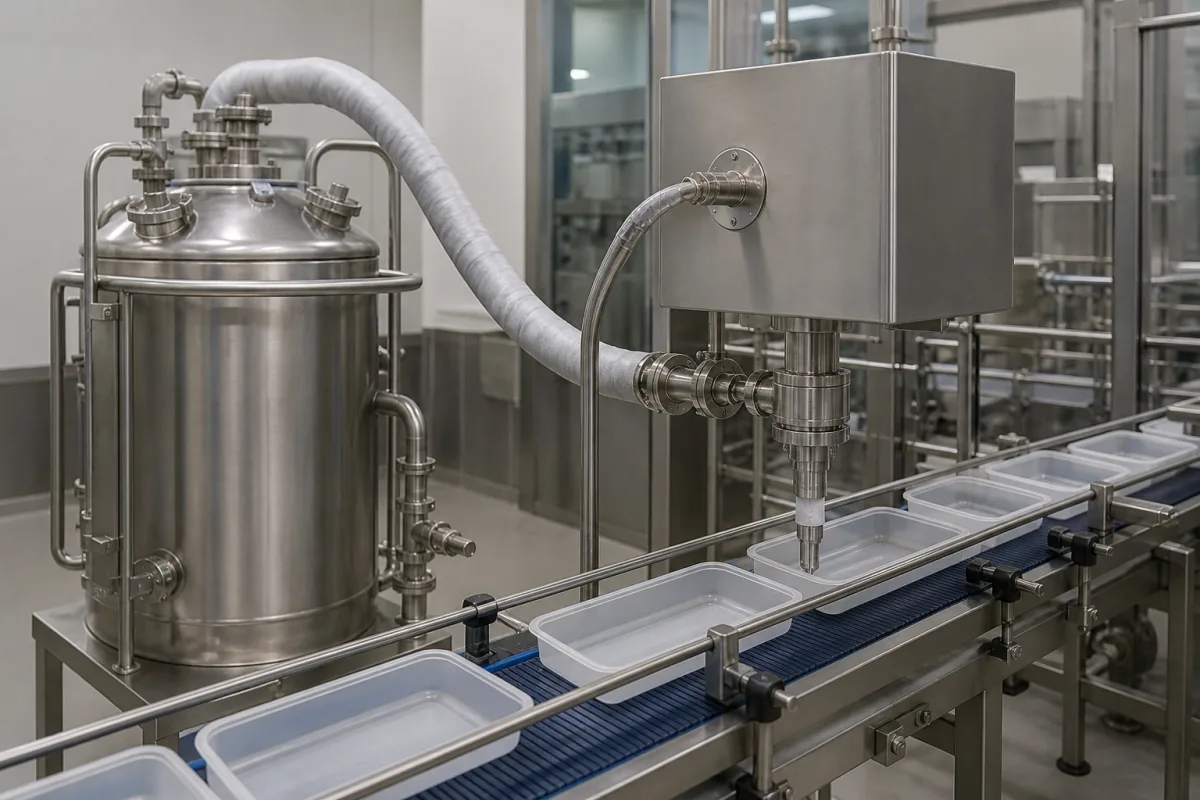 Kryogene Injektionsanlage in einer industriellen Fertigungsumgebung