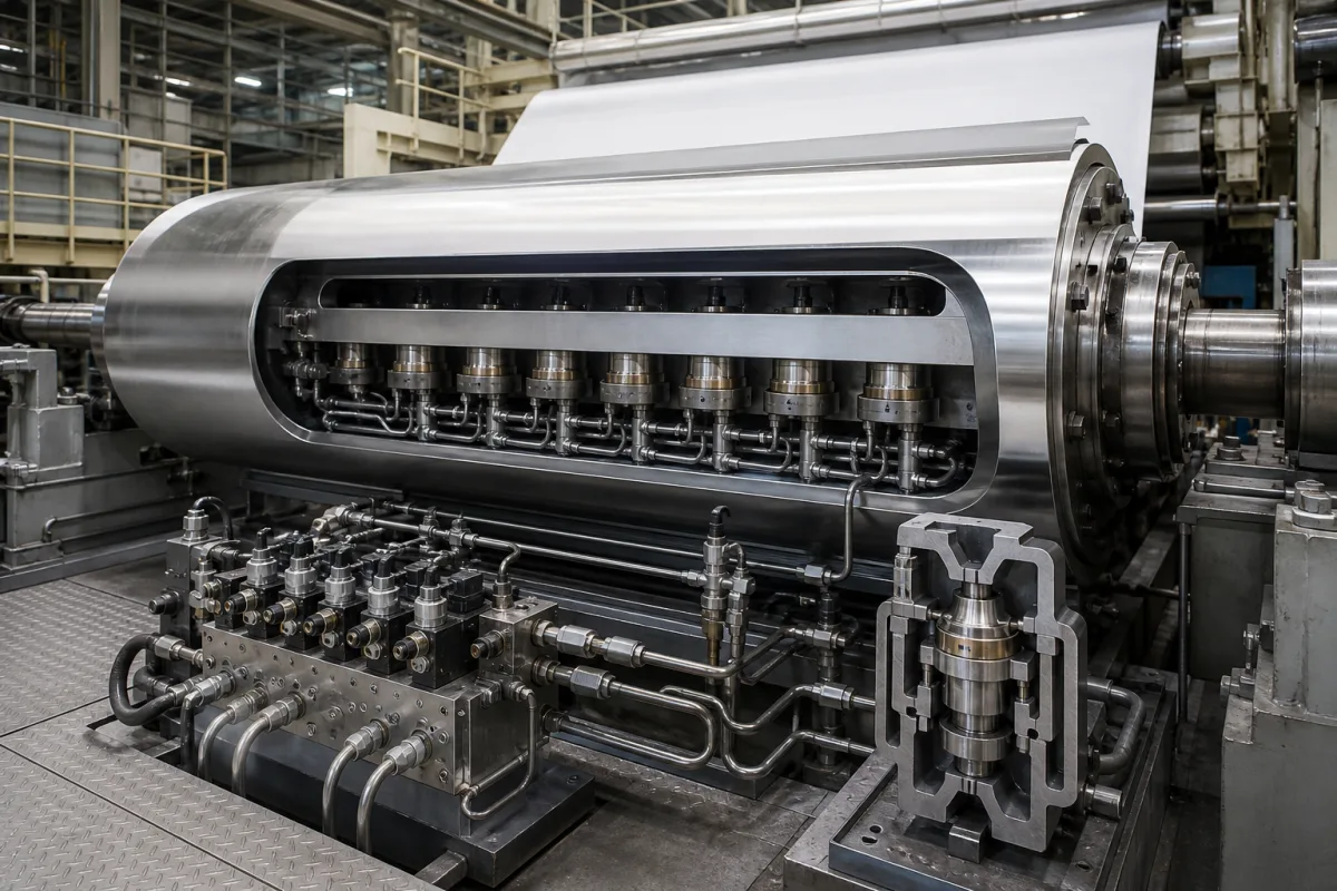 Durchbiegungskompensation in einer industriellen Fertigungsumgebung