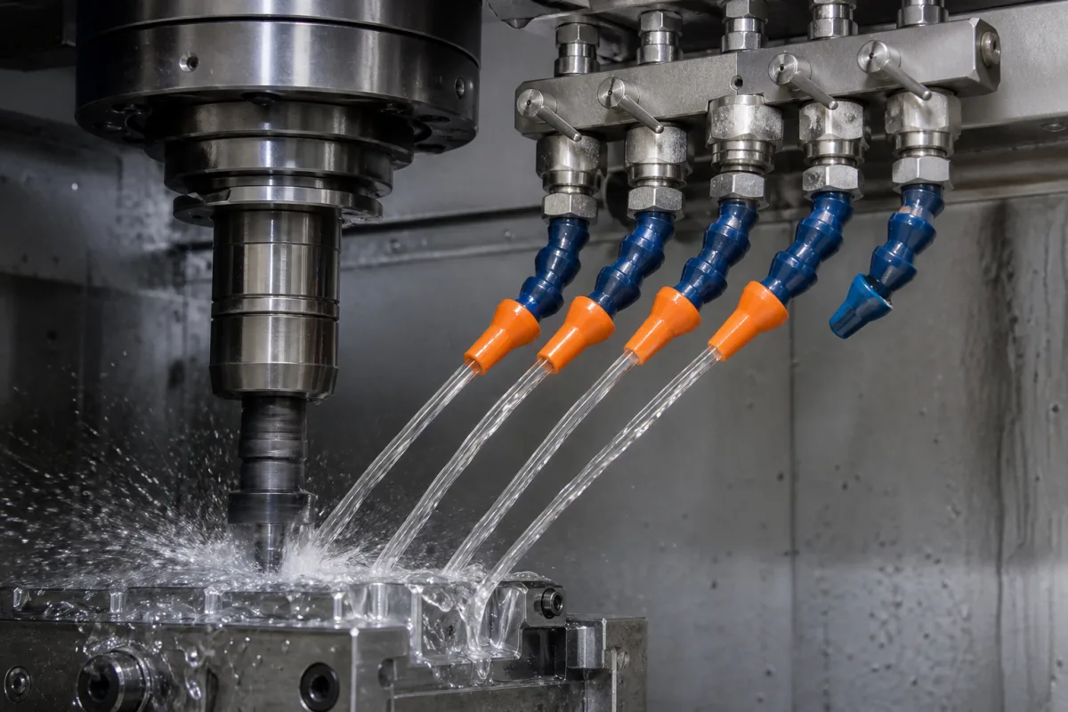 Düsenspitzen in einer industriellen Fertigungsumgebung