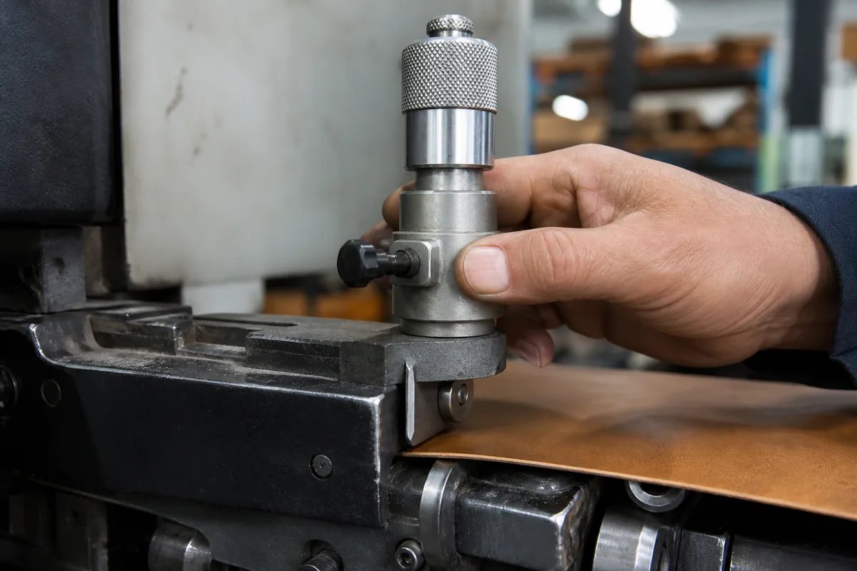 Tiefeneinstelllehre in einer industriellen Fertigungsumgebung
