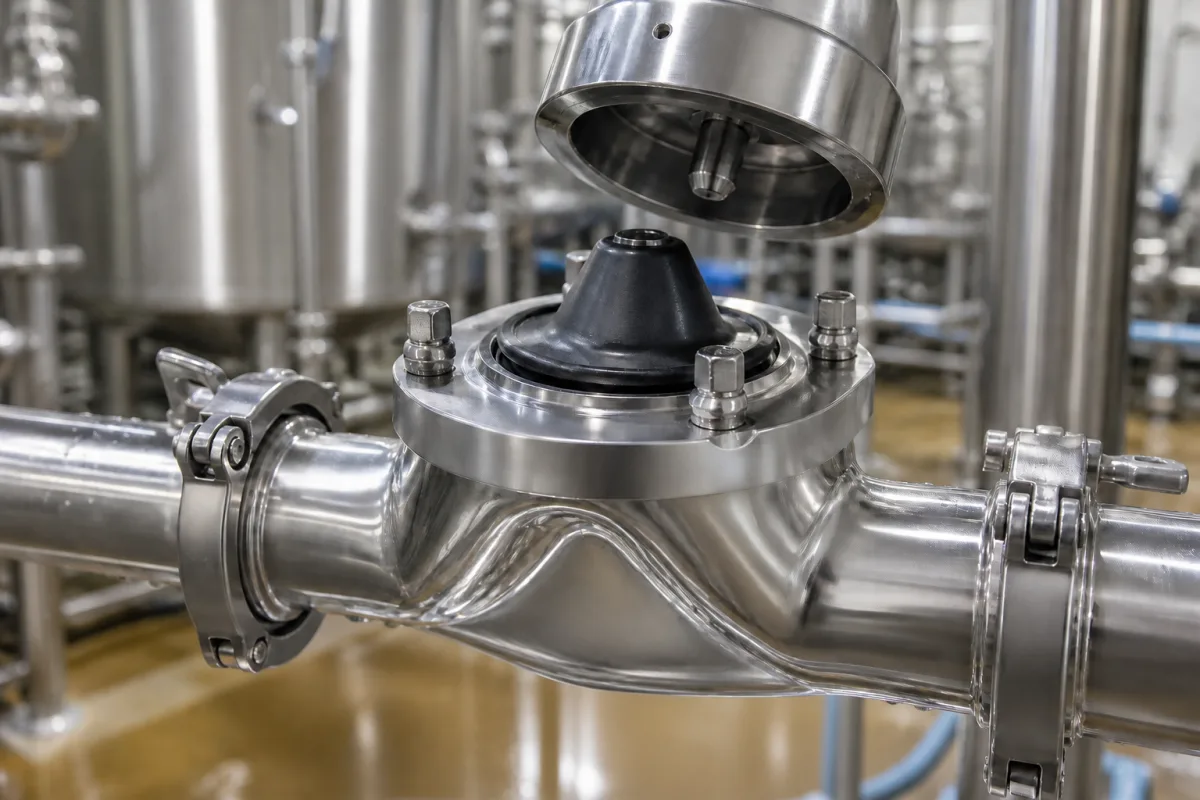 Diaphragm Valve Body in a manufacturing environment