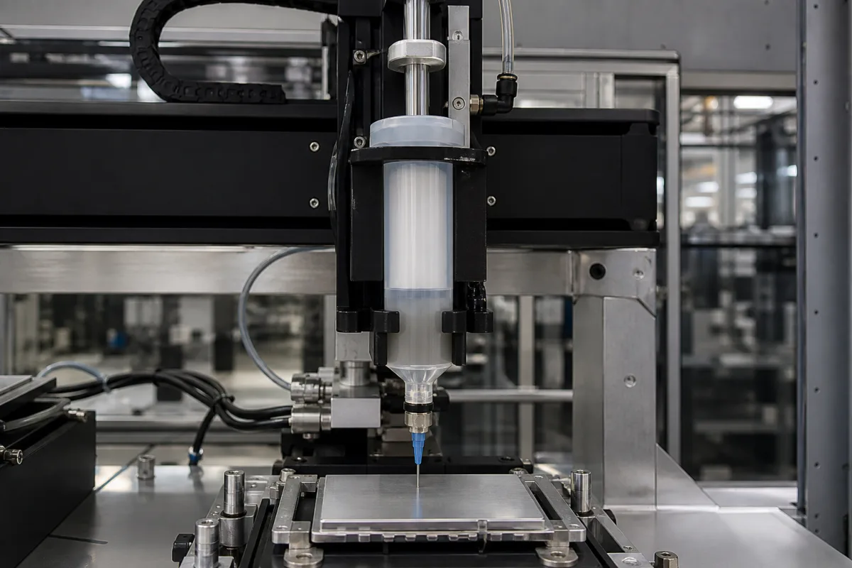 Dispensing Syringe/Barrel in a manufacturing environment