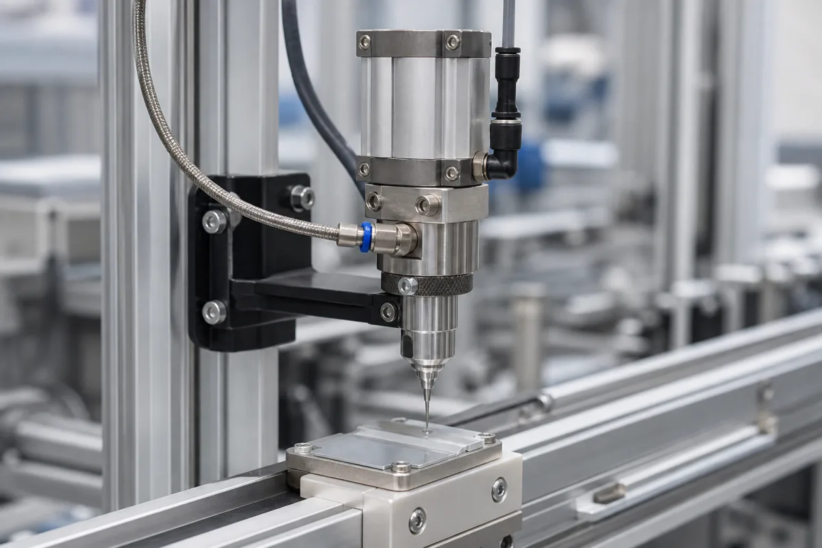 Dosierventil in einer industriellen Fertigungsumgebung