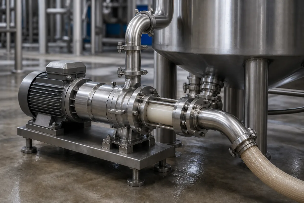 Dispergierpumpe in einer industriellen Fertigungsumgebung