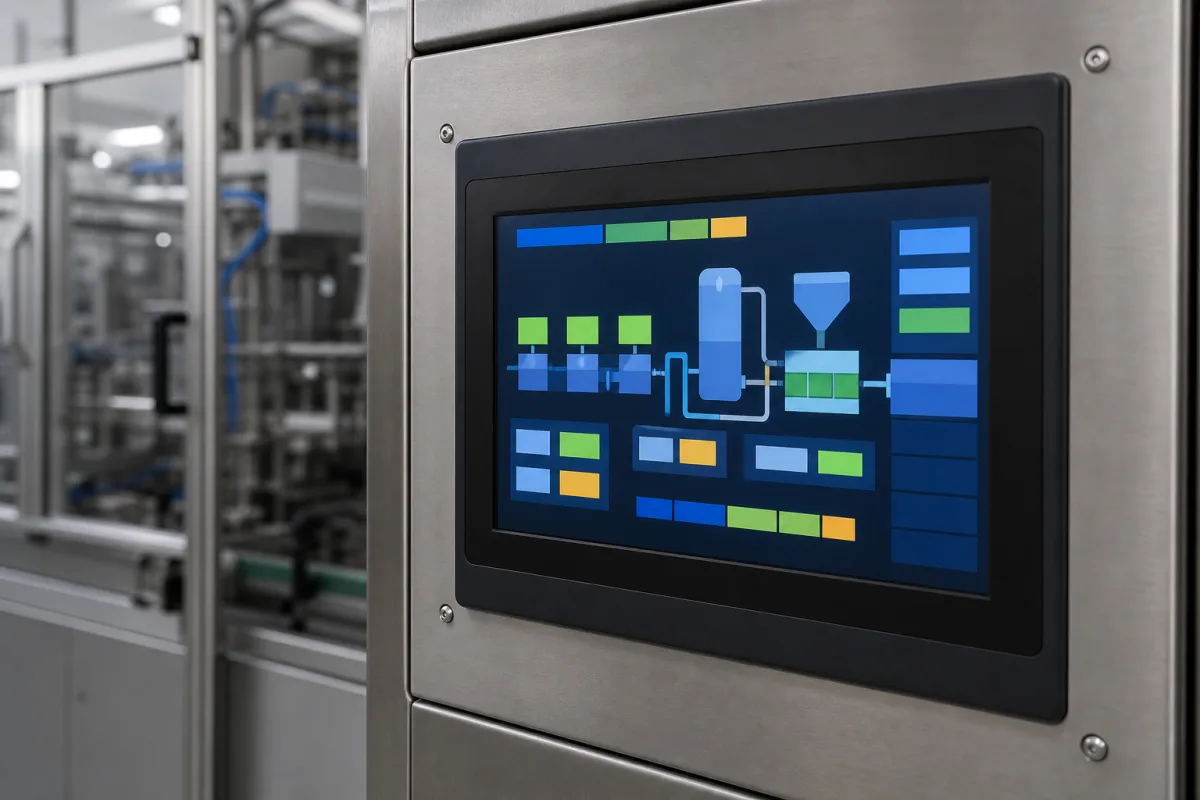 Display / Schnittstelle in einer industriellen Fertigungsumgebung