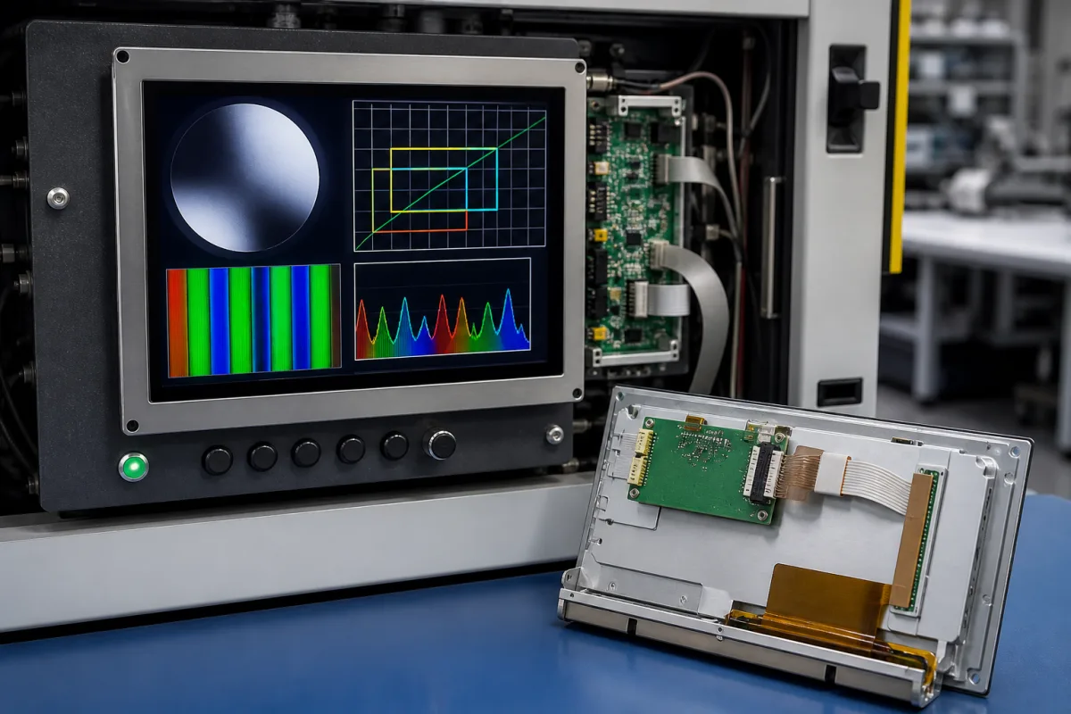Display-Modul in einer industriellen Fertigungsumgebung