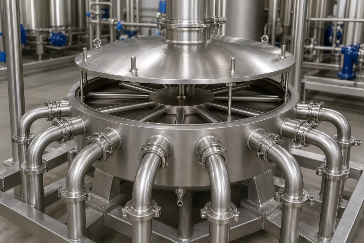 Verteilerkammer/Verteiler in einer industriellen Fertigungsumgebung