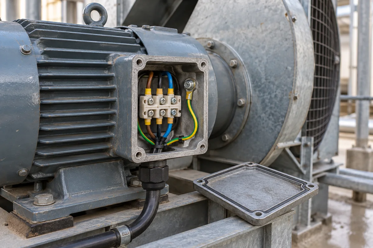 Electrical Connection Box in a manufacturing environment