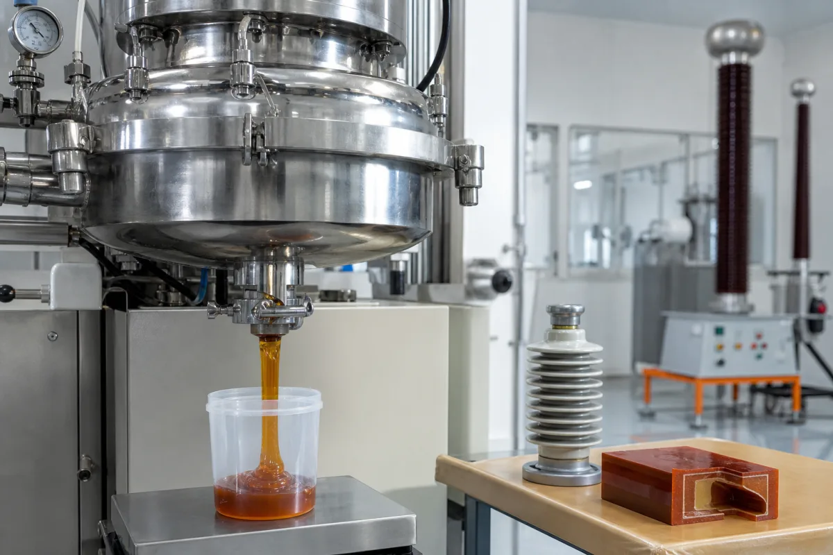 Elektrisches Epoxidharz-Compound in einer industriellen Fertigungsumgebung