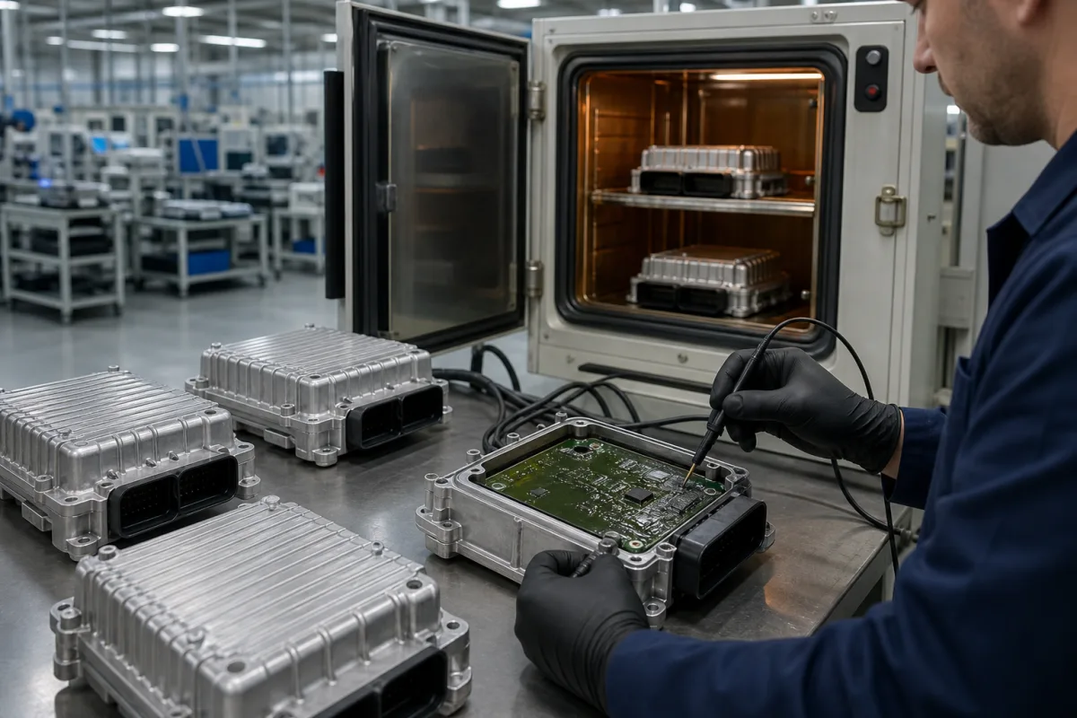 Elektronisches Steuergerät in einer industriellen Fertigungsumgebung