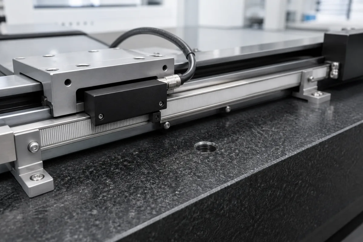 Encoder / Linearmaßstab in einer industriellen Fertigungsumgebung