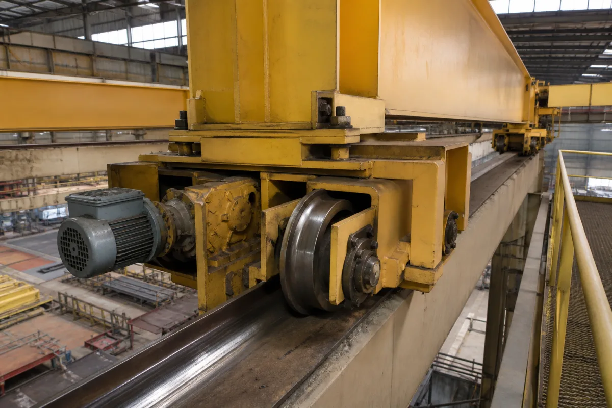 Endwagen in einer industriellen Fertigungsumgebung