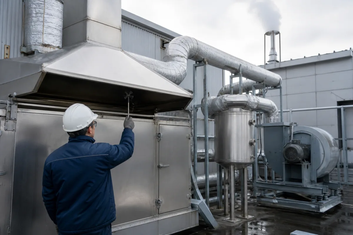 Abgasmanagement in einer industriellen Fertigungsumgebung